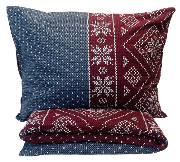 Obliečky Vianočné flanelové Nordic 200x140cm+90x70cm TiaHome