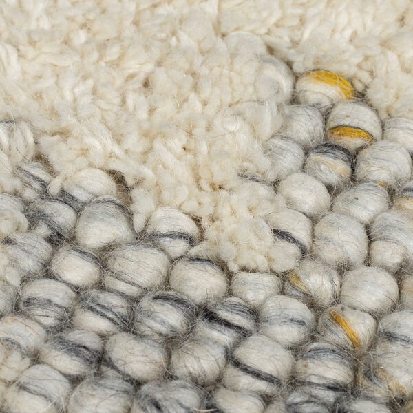 Flair Rugs, Ručne tkaný kusový koberec Minerals Border Black/White, 160x230, béžová, chodba / predsieň