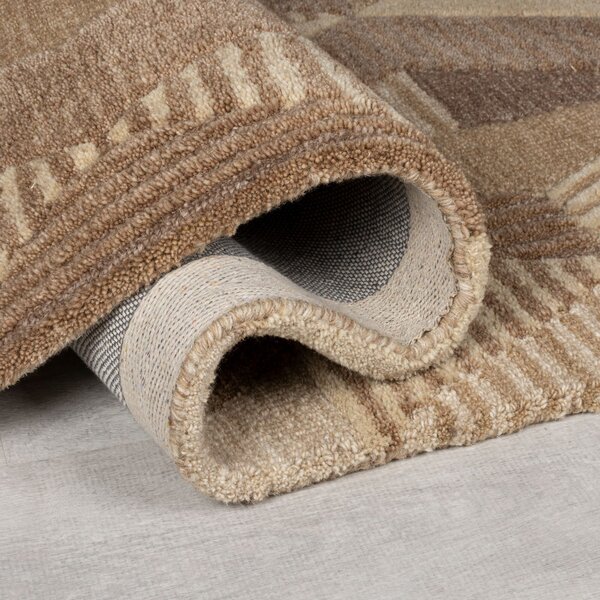 Flair Rugs , Behúň Moda Asher Natural, 60x230, hnedá, chodba / predsieň