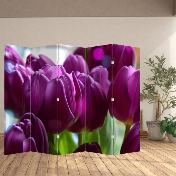 Paraván - Tulipány (210x170 cm)