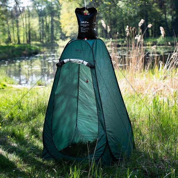 NC1706 ZELENÁ SKLADACIA PREOBLEKÁREŇ/SPRCHOVÁ KABÍNA NILS CAMP