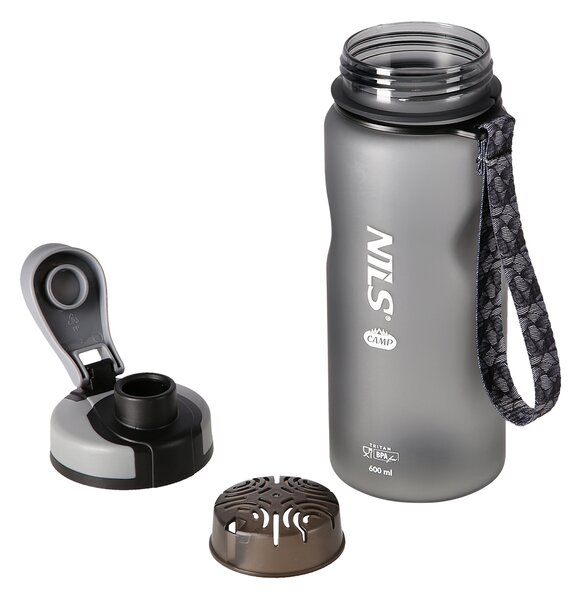 NC1740 ČIERNA TRITANOVÁ FĽAŠA NA NÁPOJE 600 ML NILS CAMP