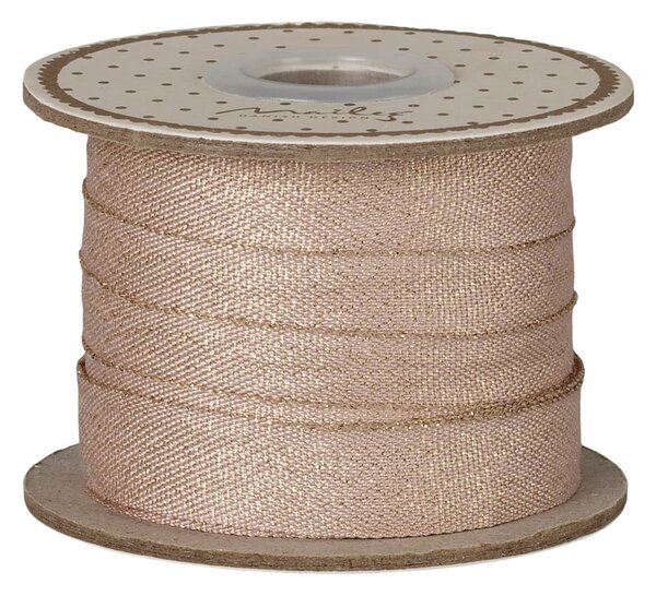 Dekoratívna stuha Light Rose/Gold – 10 m