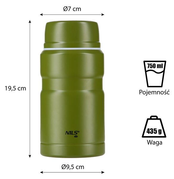 NCT02 750 ml termoska na jedlo NILS CAMP