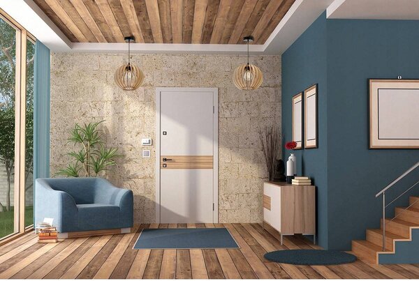 Závesné svietidlo Timber 2, 1x drevené tienidlo