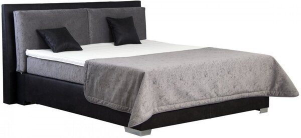 Blanář Emilia postel vrátane matracov a roštov 180cm x 200cm, Šedá