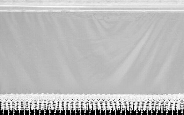 Dekorstudio Záclona FELICIANA s perlovým lemom a riasiacou páskou 40x150cm - krémová