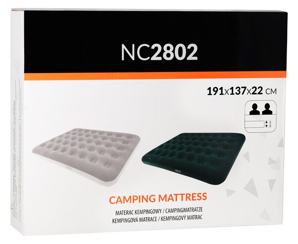 NC2802 Béžová nafukovacia matrac 191 × 137 × 22 cm NILS CAMP