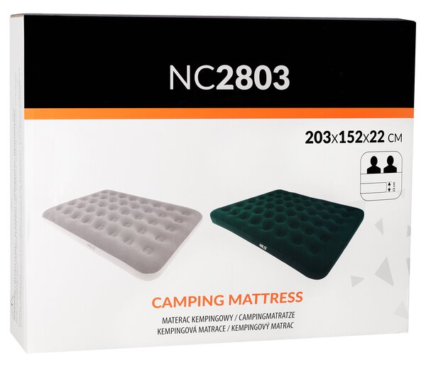 NC2803 Béžový nafukovací matrac 203 × 152 × 22 cm NILS CAMP