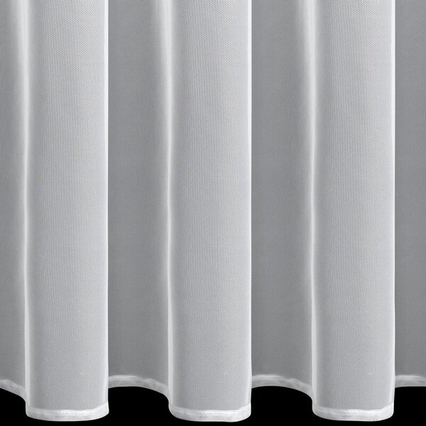 Dekorstudio Záclona BIANCA s kvetinovou aplikáciou a korálkami s riasiacou páskou 140x270cm - biela