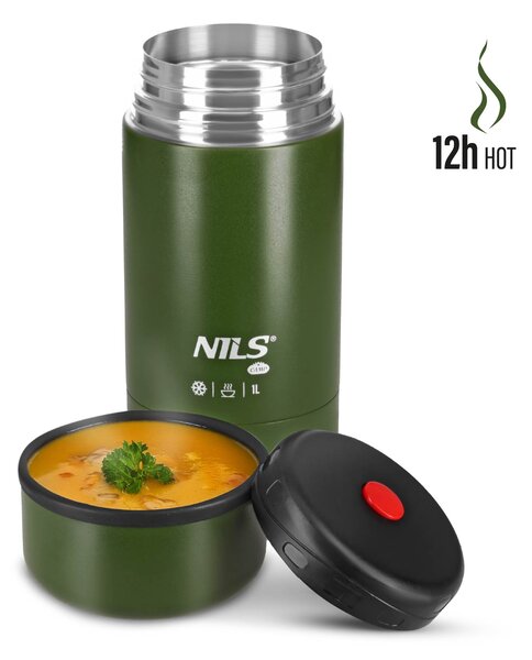 NC3802 ZELENÁ TERMOSKA NA JEDLO 1000 ml NILS CAMP