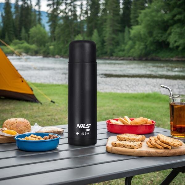 NC3803 ČIERNA TERMOSKA 500 ML NILS CAMP