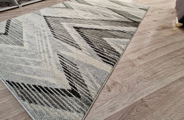 HU Sivo-béžový abstraktný koberec Rio 519-L.Grey-Cream Rozmer: 60x100 cm