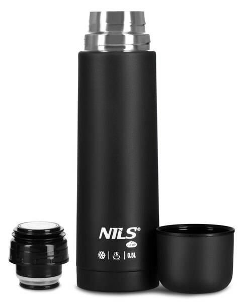 NC3803 ČIERNA TERMOSKA 500 ML NILS CAMP