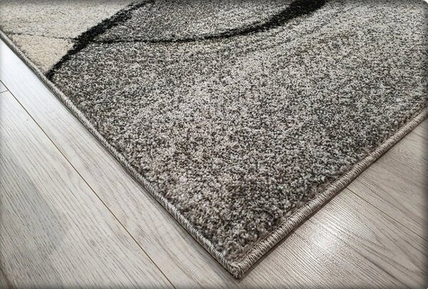 HU Sivý linkovaný koberec Rio 443-L.Grey--L.Grey Rozmer: 60x100 cm