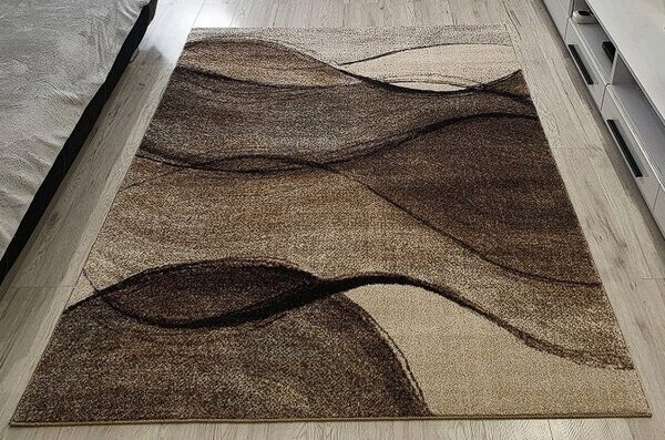 Moderný koberec Rio 443 v béžovo-hnedom odtieni – obdĺžnik Rozmer: 60x100 cm