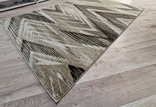 Abstraktný koberec Rio 519 v béžovo-hnedých odtieňoch | obdĺžnik Rozmer: 60x100 cm