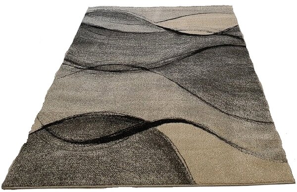 HU Sivý linkovaný koberec Rio 443-L.Grey--L.Grey Rozmer: 60x100 cm