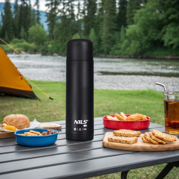NC3803 ČIERNA TERMOSKA 500 ML NILS CAMP