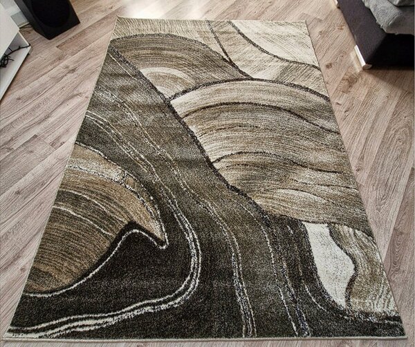 HU Béžovo-hnedý abstraktný koberec Rio 936-Beige-Fume Rozmer: 60x100 cm