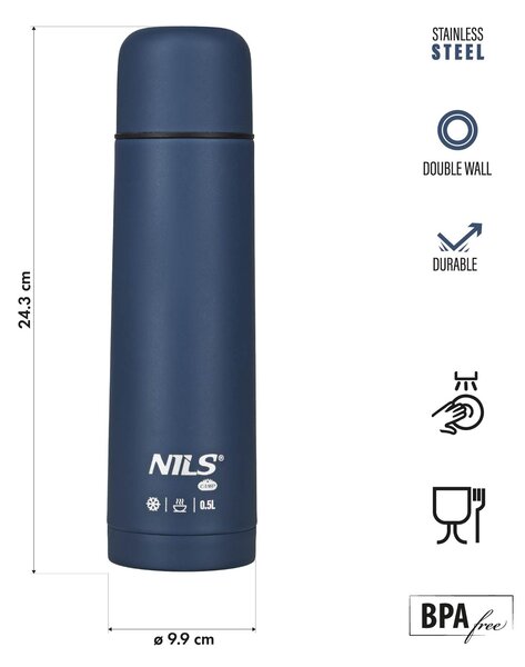 NC3803 MODRÁ TERMOSKA 500 ML NILS CAMP