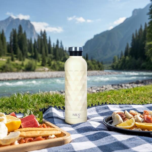 NC3805 Béžová termofľaša 750 ml NILS CAMP