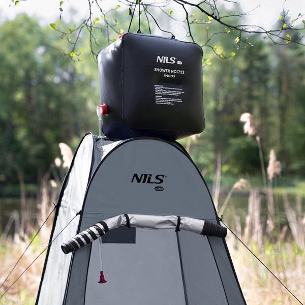 NC1706 ŠEDÁ SKLADACIA PREOBLEČACIA/SPRCHOVÁ KABÍNA NILS CAMP