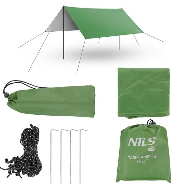 NC17107 ZELENÁ CESTOVNÁ PLACHTA / TARP NILS CAMP