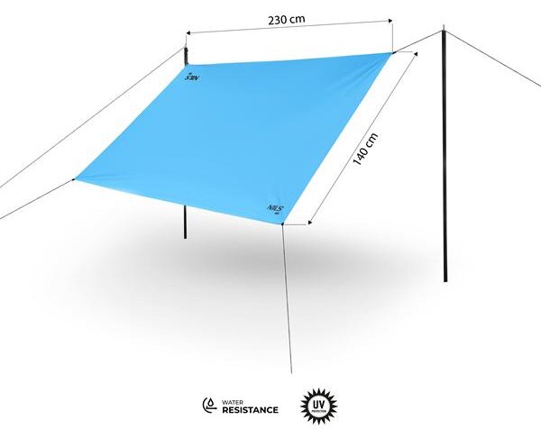 NC17111 MODRÁ CESTOVNÁ PLACHTA / TARP NILS CAMP