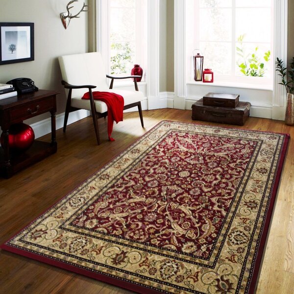 Kvalitný koberec v červenej farbe vo vintage štýle Červená Šírka: 200 cm | Dĺžka: 300 cm