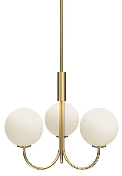 Lustre Herstal, Ballon, stmievateľné, Zlatá / Mosadz, Obývacia izba, Sklo, Moderný