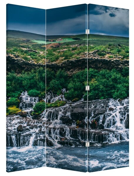 Paraván - Vodopád v prírode (126x170 cm)