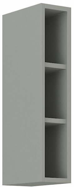 Horná otvorená skrinka ULLERIKE - šírka 15 cm, šedá