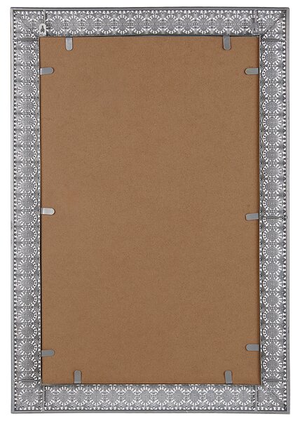Nástenné zrkadlo zlaté kovové 60 x 90 cm ozdobný rám dekoratívny doplnok marocký štýl