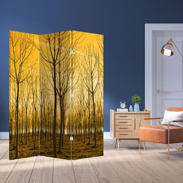 Paraván - Les pri západe slnka (126x170 cm)