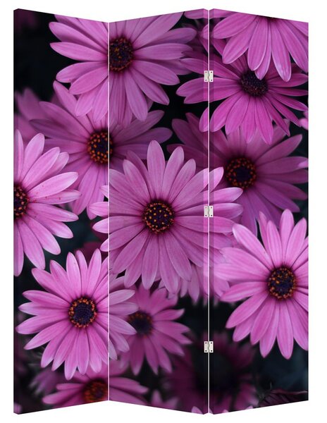 Paraván - Ružové kvety (126x170 cm)