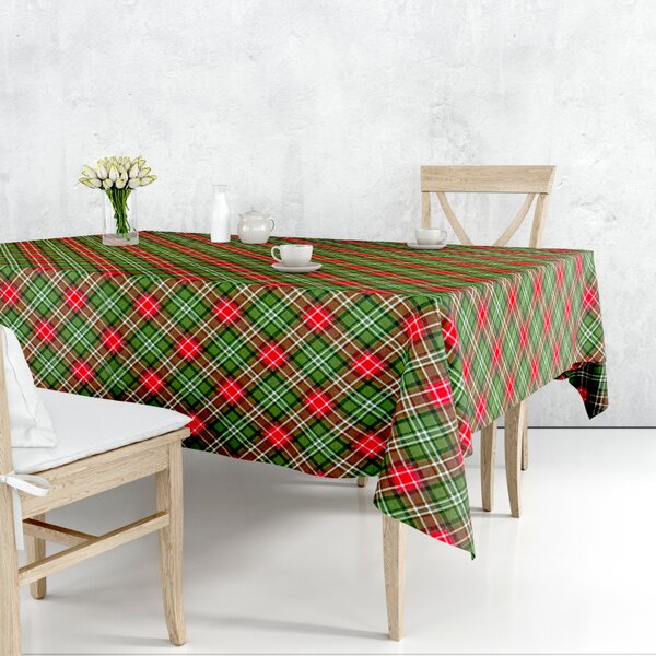 Ervi Teflónový obrus na stôl štvorcový Royal Lux - Vianočný tartan