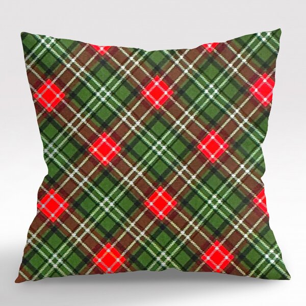 Ervi obliečka na vankúš dekoračný Royal Lux - Vianočný tartan