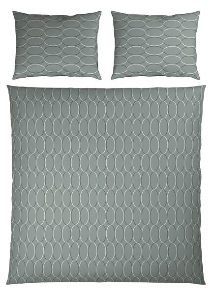OBOJSTRANNÁ POSTEĽNÁ BIELIZEŇ, satén, sivá, 200/200 cm Novel - Obliečky & plachty