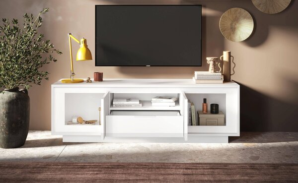 SKRINKA POD TV, biela, 180/58/50 cm Carryhome - Online Only drobný nábytok, Online Only