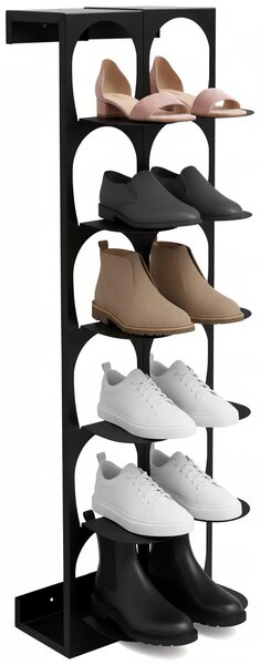 REGÁL NA TOPÁNKY, čierna, 30/100/30 cm Carryhome - Online Only drobný nábytok, Online Only