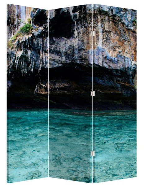 Paraván - Voda a skaly (126x170 cm)