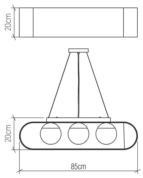 ZÁVESNÉ SVIETIDLO, 20/52,9/20 cm Elstead Lighting - Interiérové svietidlá