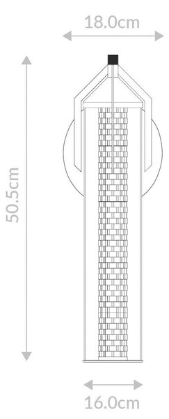 NÁSTENNÉ LED SVIETIDLO, 18/50,5/18 cm Elstead Lighting - Online Only bytové doplnky, Online Only