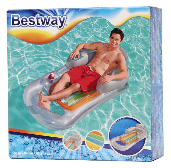 IKO Nafukovacie kreslo Bestway 43028 – sivé