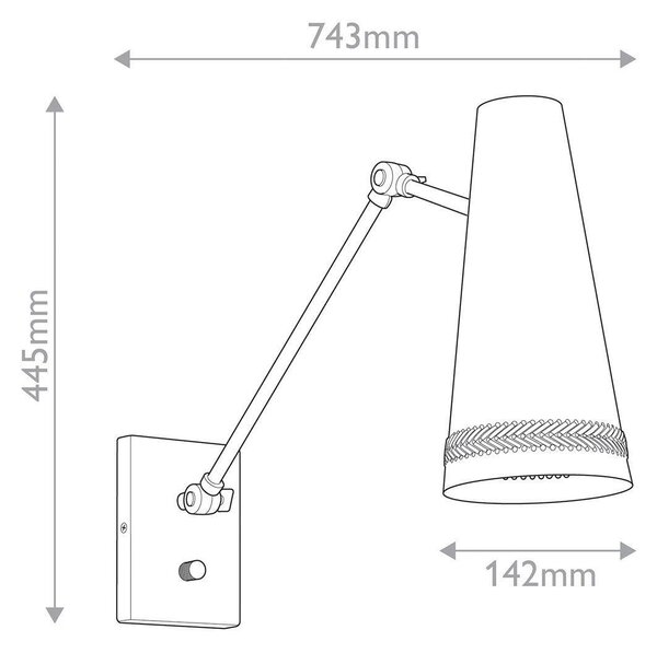 NÁSTENNÉ SVIETIDLO, 44,5/14,2/74,3 cm Elstead Lighting - Interiérové svietidlá