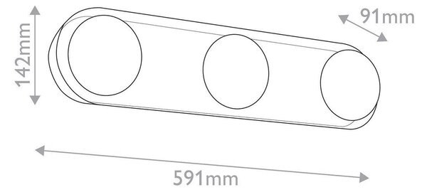 NÁSTENNÉ LED SVIETIDLO, 14,2/59,1/0,91 cm Elstead Lighting - Interiérové svietidlá