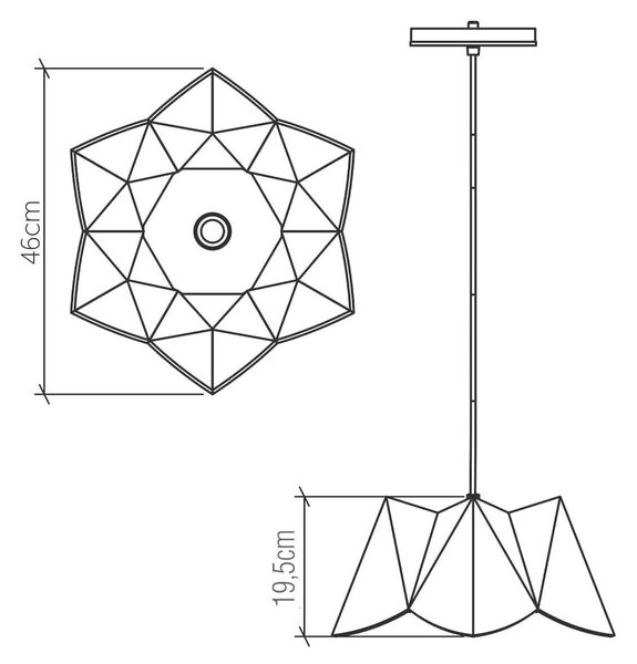 ZÁVESNÉ SVIETIDLO, 52,4/19,5 cm Elstead Lighting - Interiérové svietidlá
