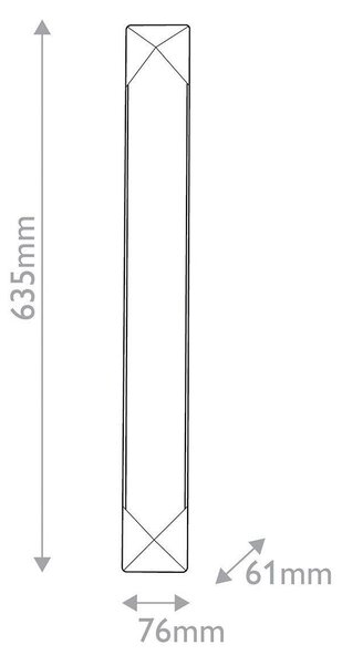 NÁSTENNÉ LED SVIETIDLO, 63,5/7,6/6,1 cm Elstead Lighting - Interiérové svietidlá
