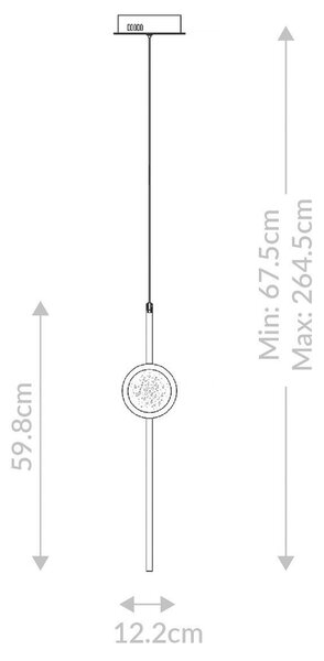 VISIACE SVIETIDLO, 67,5/12,2 cm Elstead Lighting - Interiérové svietidlá